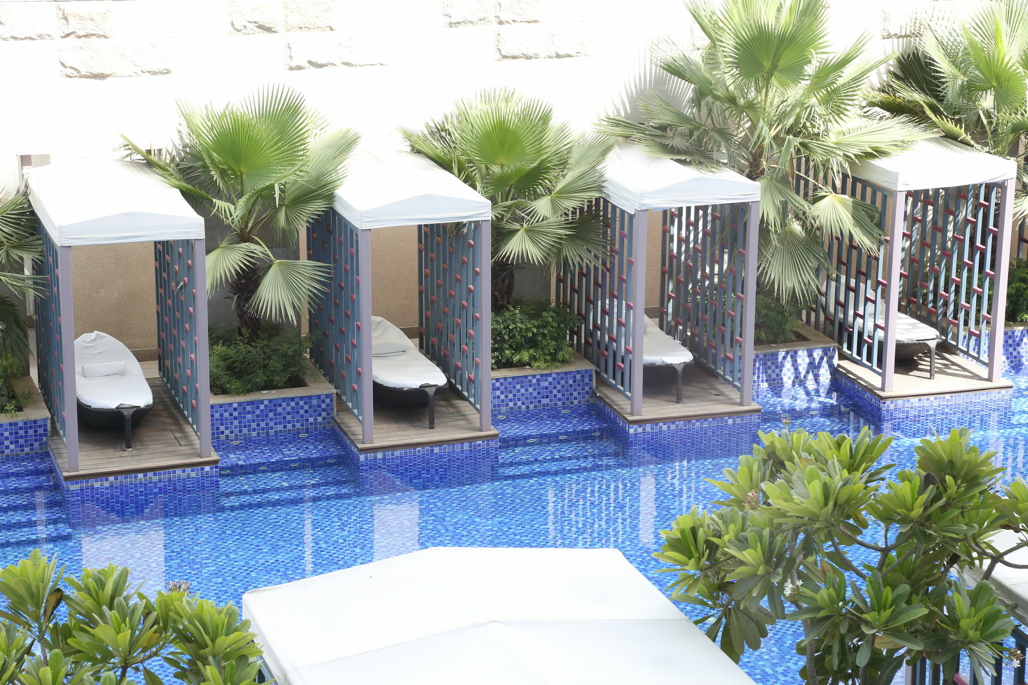גורגאון Taj City Centre Gurugram מראה חיצוני תמונה The swimming pool at the hotel